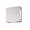 Z-Lite Quadrate 2 Light Outdoor Wall Sconce, Silver & Sand-blast glass 572S-SL-LED - alternate 4